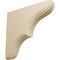 Ekena Millwork 1 3/4"W x 7 1/2"D x 7 1/2"H Stratford Wood Bracket, Rubberwood BKTW02X08X08STRW - alternate 1